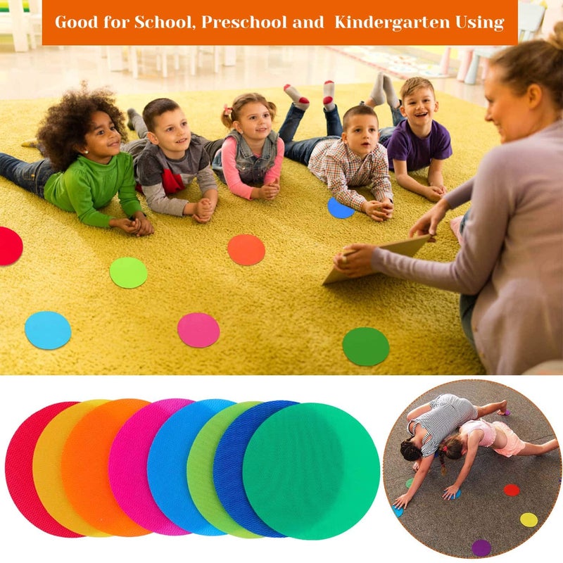 shynek 90 Pcs Carpet Markers Floor Dots, Shynek Carpet Dots for Classroom Carpet Markers for Teacher Supplies Elementary School Kindergarten Daycare Classroom Decoration - Image 4